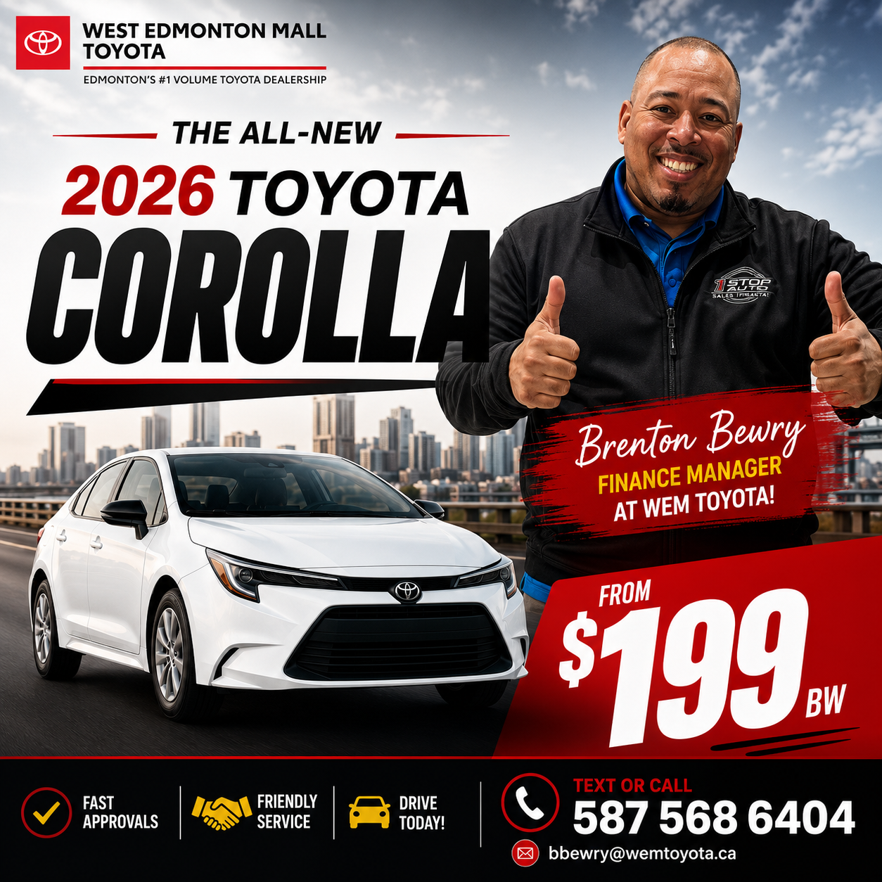 2026 Toyota Corolla from $199 biweekly